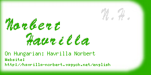 norbert havrilla business card